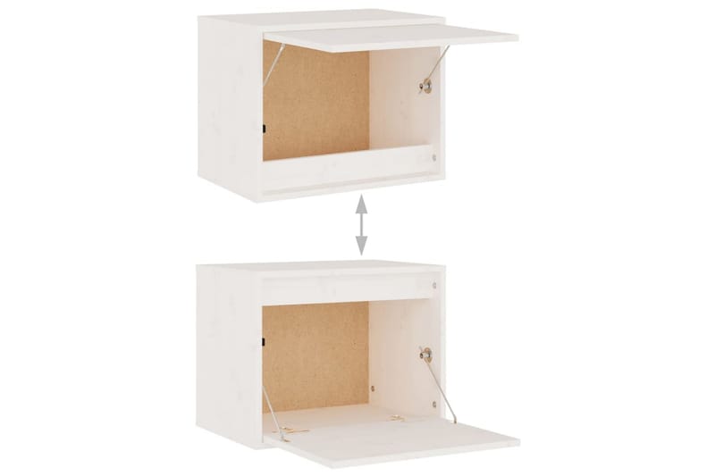 Väggskåp 45x30x35 cm massiv furu vit - Vit - Möbler - Vardagsrum - Tv-möbler & mediamöbler - Tv-bänkar