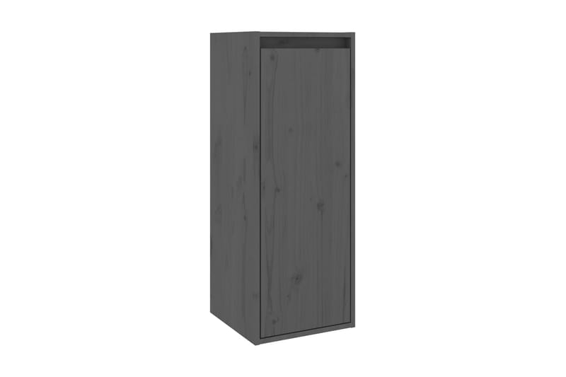Väggskåp grå 30x30x80 cm massiv furu - Grå - Möbler - Vardagsrum - Tv-möbler & mediamöbler - Tv-bänkar