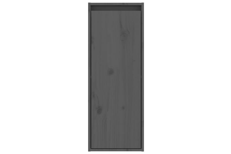 Väggskåp grå 30x30x80 cm massiv furu - Grå - Möbler - Vardagsrum - Tv-möbler & mediamöbler - Tv-bänkar