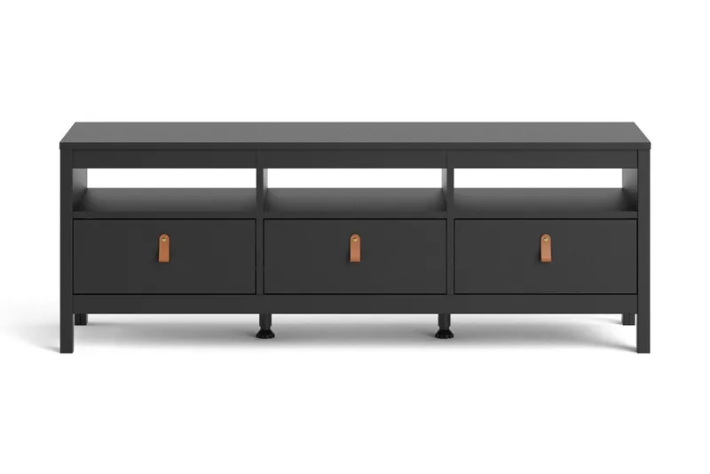 Vallvidera Tv-bänk 151 cm - Svart/Natur - Möbler - Vardagsrum - Tv-möbler & mediamöbler - Tv-bänkar