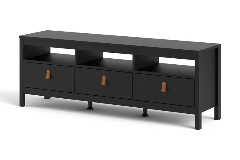 Vallvidera Tv-bänk 151 cm - Svart/Natur - Möbler - Vardagsrum - Tv-möbler & mediamöbler - Tv-bänkar