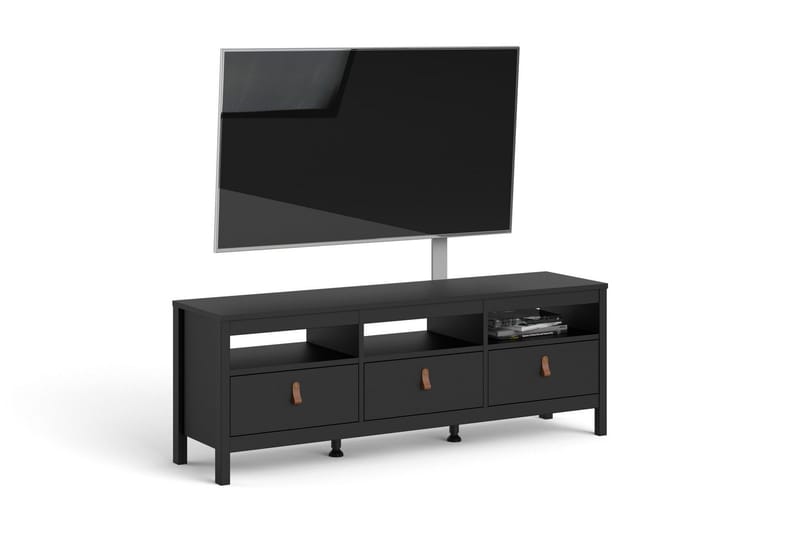 Vallvidera Tv-bänk 151 cm - Svart/Natur - Möbler - Vardagsrum - Tv-möbler & mediamöbler - Tv-bänkar