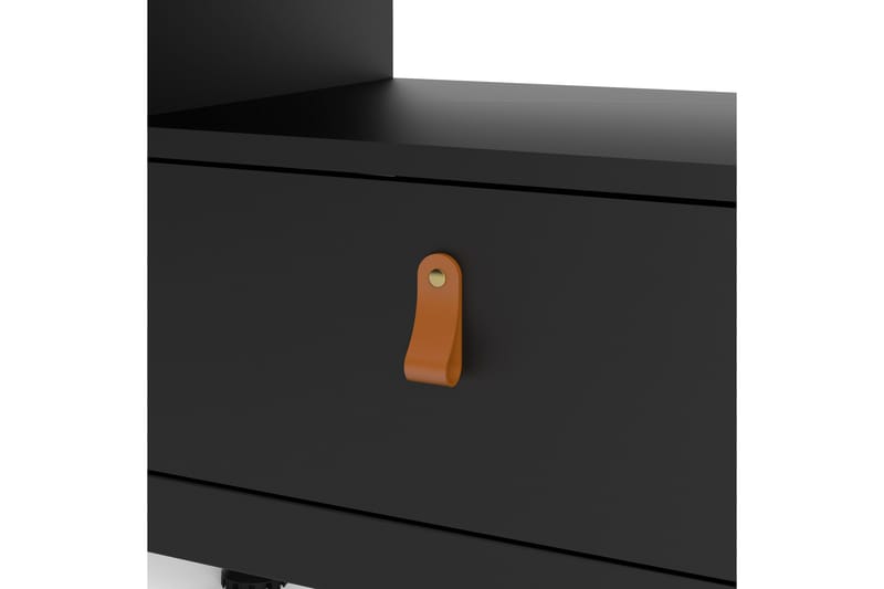 Vallvidera Tv-bänk 151 cm - Svart/Natur - Möbler - Vardagsrum - Tv-möbler & mediamöbler - Tv-bänkar