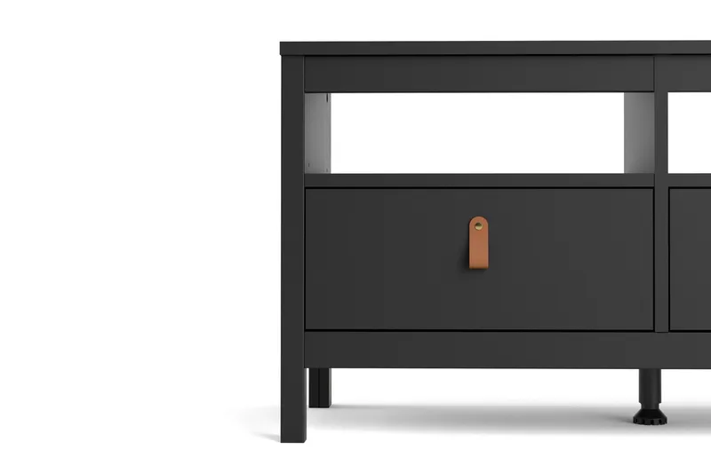 Vallvidera Tv-bänk 151 cm - Svart/Natur - Möbler - Vardagsrum - Tv-möbler & mediamöbler - Tv-bänkar