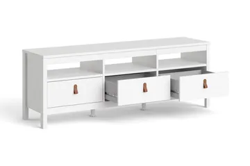 Vallvidera Tv-bänk 151 cm - Vit/Natur - Möbler - Vardagsrum - Tv-möbler & mediamöbler - Tv-bänkar