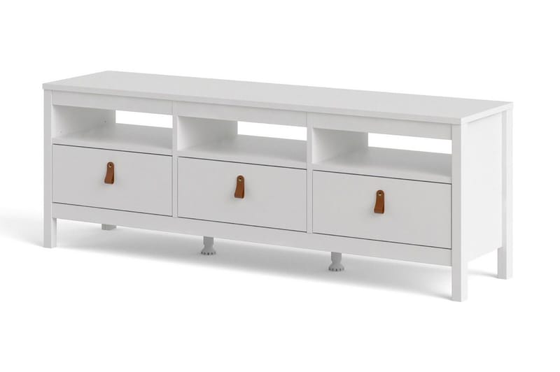 Vallvidera Tv-bänk 151 cm - Vit/Natur - Möbler - Vardagsrum - Tv-möbler & mediamöbler - Tv-bänkar