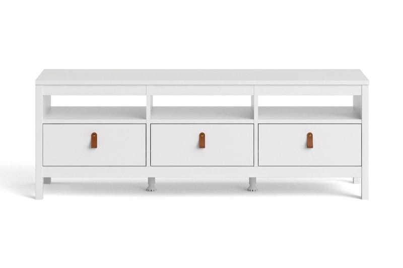 Vallvidera Tv-bänk 151 cm - Vit/Natur - Möbler - Vardagsrum - Tv-möbler & mediamöbler - Tv-bänkar