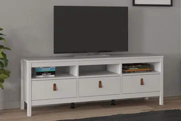Vallvidera Tv-bänk 151 cm - Vit/Natur - Möbler - Vardagsrum - Tv-möbler & mediamöbler - Tv-bänkar