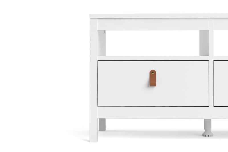 Vallvidera Tv-bänk 151 cm - Vit/Natur - Möbler - Vardagsrum - Tv-möbler & mediamöbler - Tv-bänkar