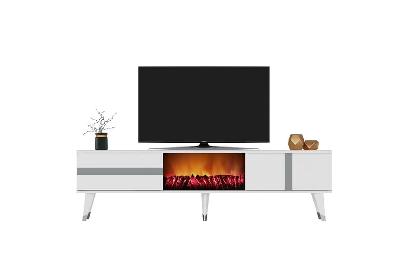 Vania Tv-bänk 150 cm - Silver - Möbler - Vardagsrum - Tv-möbler & mediamöbler - Tv-bänkar