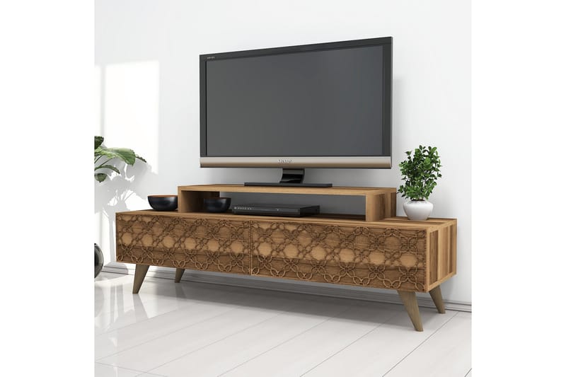 VARRED TV-Bänk 140 cm Brun - Möbler - Vardagsrum - Tv-möbler & mediamöbler - Tv-bänkar