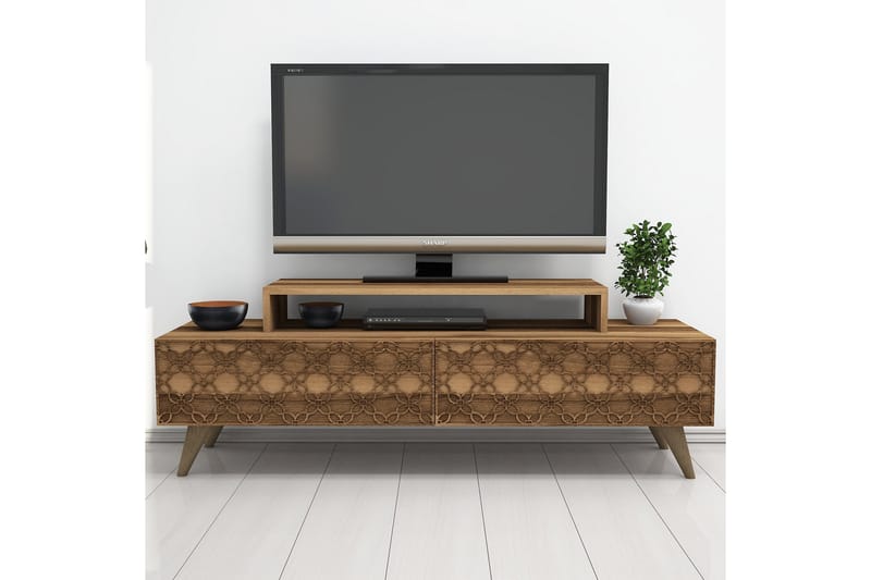 VARRED TV-Bänk 140 cm Brun - Möbler - Vardagsrum - Tv-möbler & mediamöbler - Tv-bänkar
