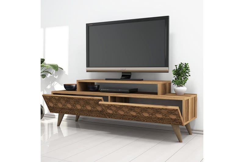VARRED TV-Bänk 140 cm Brun - Möbler - Vardagsrum - Tv-möbler & mediamöbler - Tv-bänkar