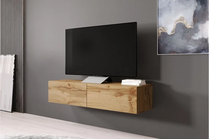 Vasil TV-bänk 140 cm - Trä/Natur - Möbler - Vardagsrum - Tv-möbler & mediamöbler - Tv-bänkar