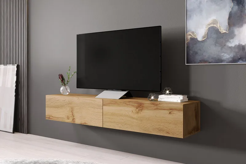 Vasil TV-bänk 180 cm - Trä/Natur - Möbler - Vardagsrum - Tv-möbler & mediamöbler - Tv-bänkar