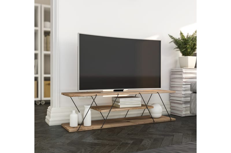 VASTALLA TV-bänk 120 cm Svart - Tv-bänkar