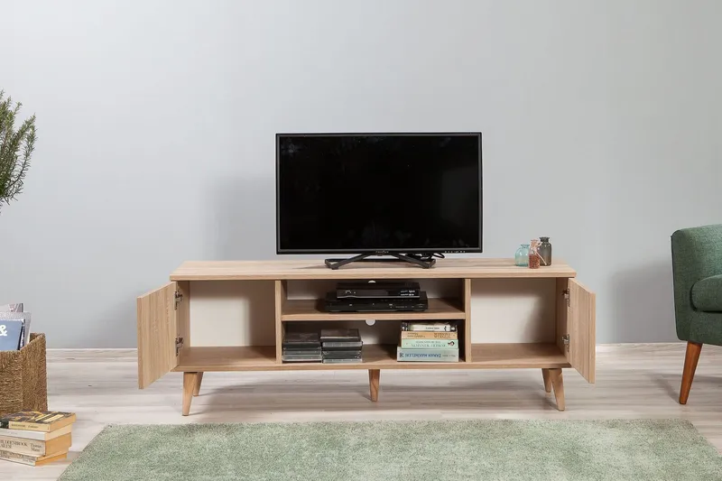 Vellavie Tv-bänk 140 cm Panel - Brun - Möbler - Vardagsrum - Tv-möbler & mediamöbler - Tv-bänkar