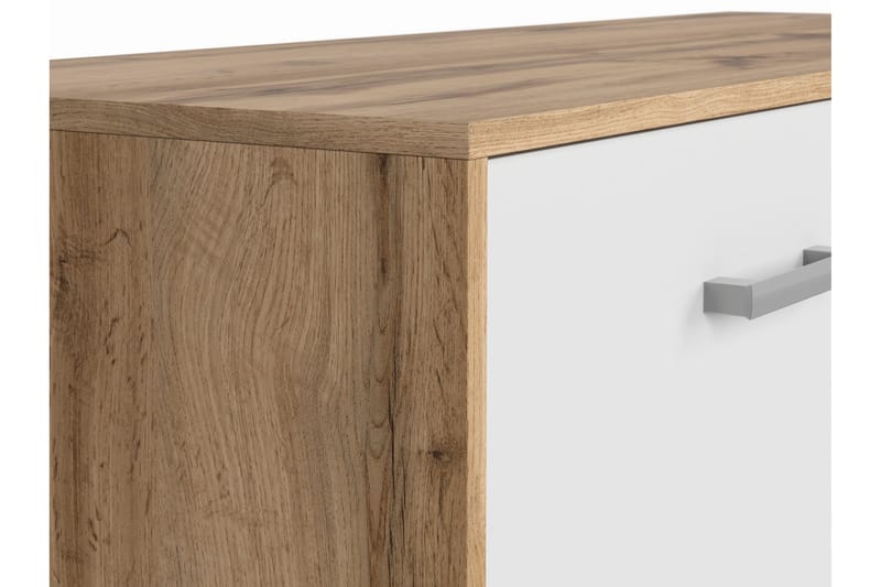 VERLUS TV-bänk 118,5 cm Trä/Natur/Vit - Möbler - Vardagsrum - Tv-möbler & mediamöbler - Tv-bänkar