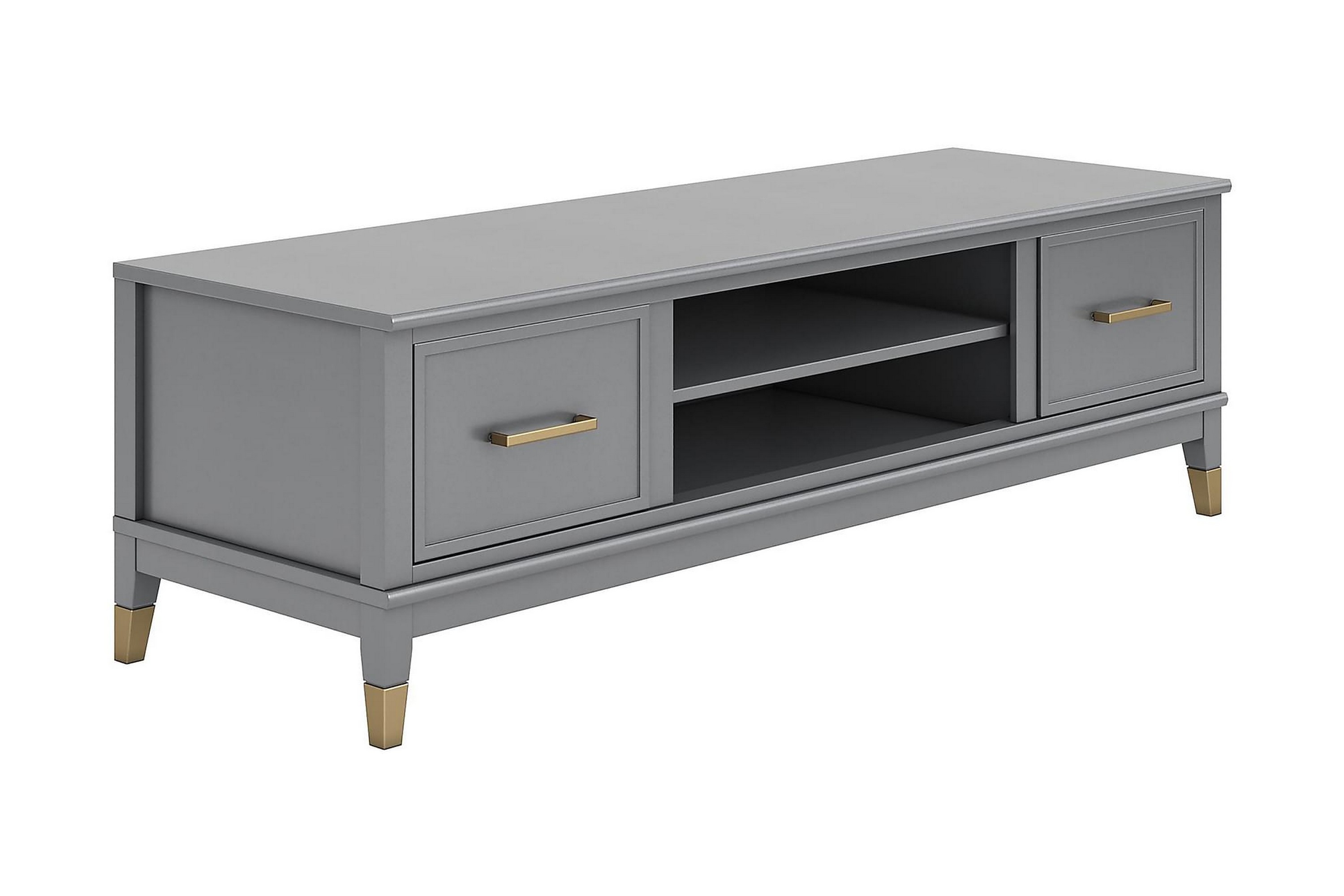 westerleigh tv-bänk 152x50 cm grafitgrå - cosmoliving
