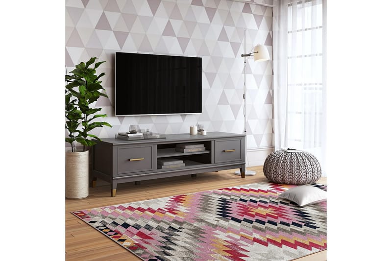 WESTERLEIGH TV-bänk 152x50 cm Grafitgrå - CosmoLiving - Möbler - Vardagsrum - Tv-möbler & mediamöbler - Tv-bänkar