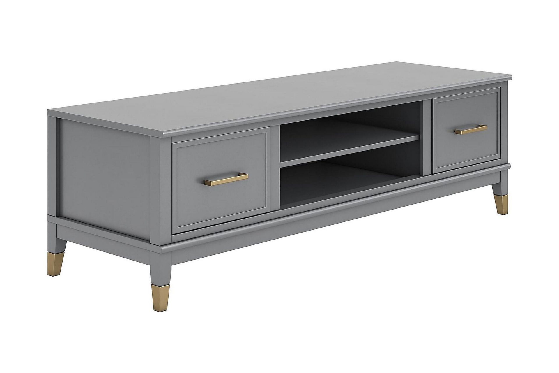 westerleigh tv-bänk 152x50 cm grafitgrå - cosmoliving