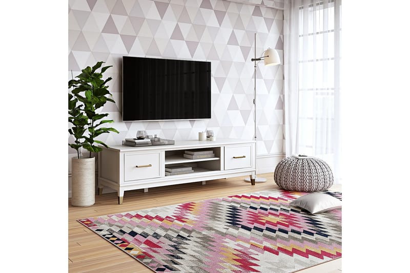 WESTERLEIGH TV-bänk 152x50 cm Vit - CosmoLiving - Möbler - Vardagsrum - Tv-möbler & mediamöbler - Tv-bänkar