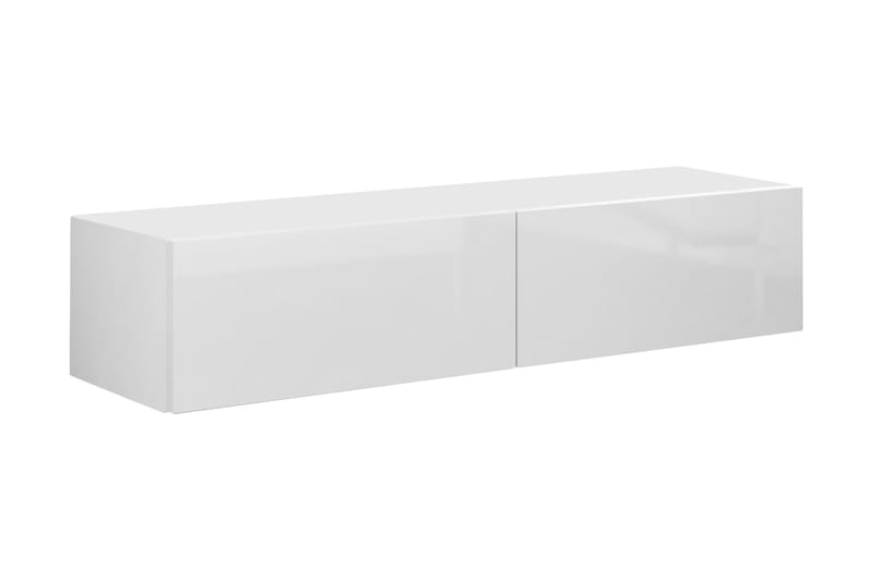 WILBER TV-bänk 140 cm - Vit/Vit Högglans - Möbler - Vardagsrum - Tv-möbler & mediamöbler - Tv-bänkar