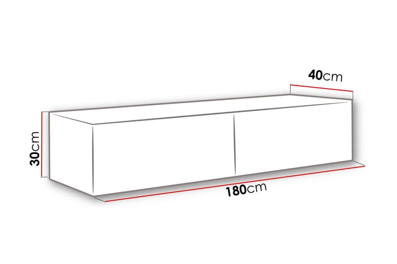 WILBER TV-bänk 180 cm - Trä/Natur - Möbler - Vardagsrum - Tv-möbler & mediamöbler - Tv-bänkar