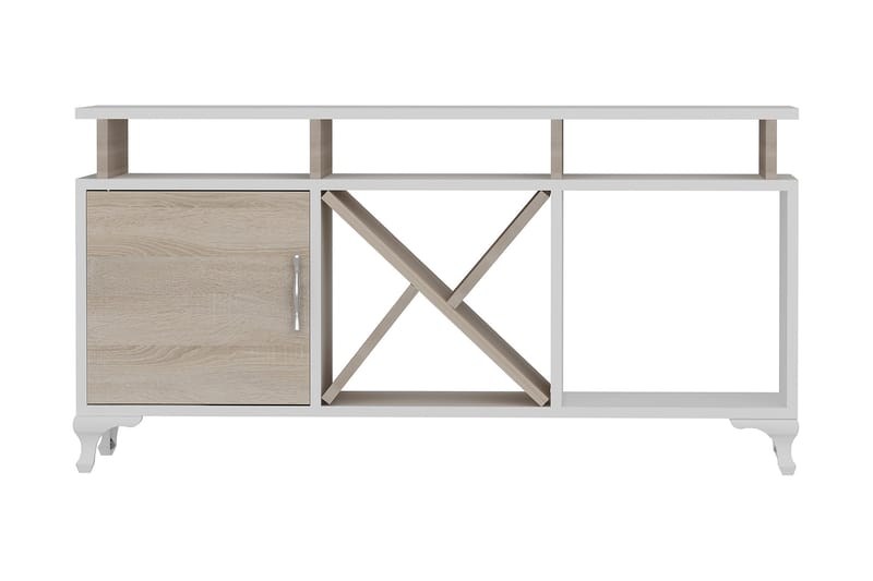 YOLANDO Tv-bänk 120 cm Vit - Vit - Möbler - Vardagsrum - Tv-möbler & mediamöbler - Tv-bänkar