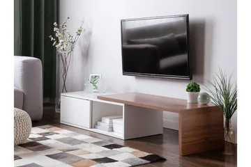 Yonkers Tv-Bänk 40x159 cm - Vit - Möbler - Vardagsrum - Tv-möbler & mediamöbler - Tv-bänkar