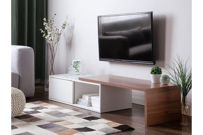 Yonkers Tv-Bänk 40x159 cm - Vit - Möbler - Vardagsrum - Tv-möbler & mediamöbler - Tv-bänkar