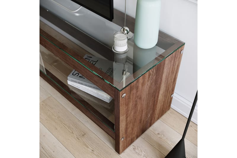 ZABAVA TV-bänk 140 cm Brun - Brun - Möbler - Vardagsrum - Tv-möbler & mediamöbler - Tv-bänkar