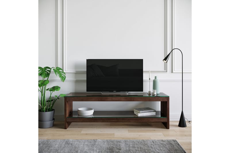 ZABAVA TV-bänk 140 cm Brun - Brun - Möbler - Vardagsrum - Tv-möbler & mediamöbler - Tv-bänkar