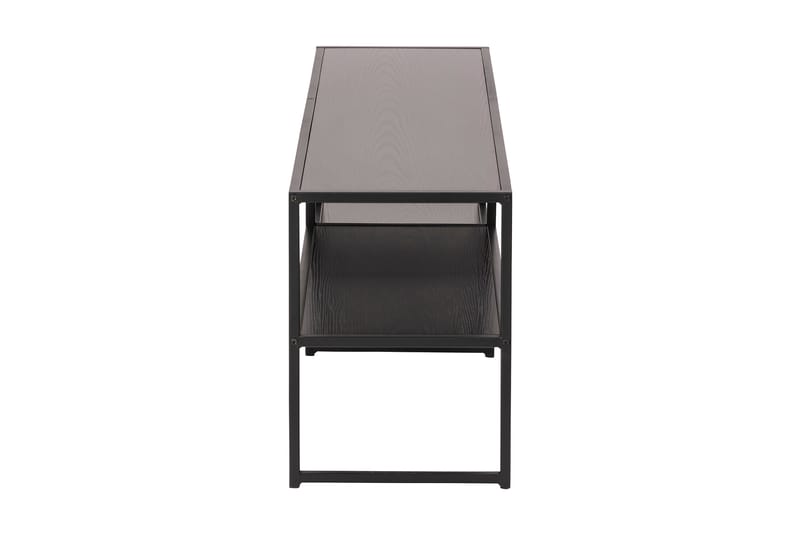 ZUMAR Tv-bänk 120 cm 3 Hyllor Svart/Matt Svart - Möbler - Vardagsrum - Tv-möbler & mediamöbler - Tv-bänkar