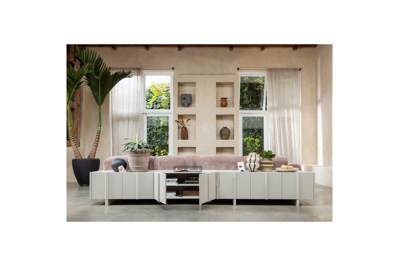TV-enhet Basu - Damm, 152 cm - Möbler - Vardagsrum - Tv-möbler & mediamöbler - Tv-bänkar
