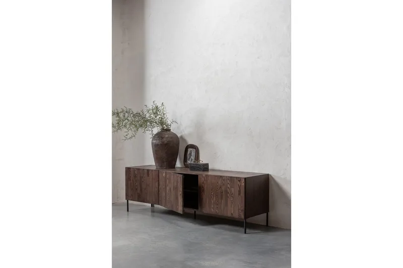 TV-enhet Bono - Brun, Ask - Möbler - Vardagsrum - Tv-möbler & mediamöbler - Tv-skåp