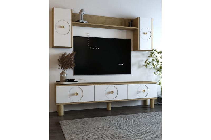 TV-enhet Katsuyoshi Sudamalek / Vit - Sudamalek / Vit - Möbler - Vardagsrum - Tv-möbler & mediamöbler - Tv-skåp