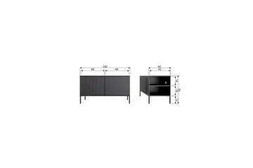 TV-enhet Ny Gravure - Damm, 100 cm - Möbler - Vardagsrum - Tv-möbler & mediamöbler - Tv-bänkar