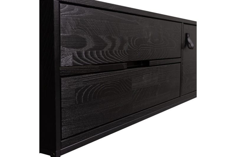 TV-enhet Silas - Blacknight, Ask, 120 cm - Möbler - Vardagsrum - Tv-möbler & mediamöbler - Tv-bänkar