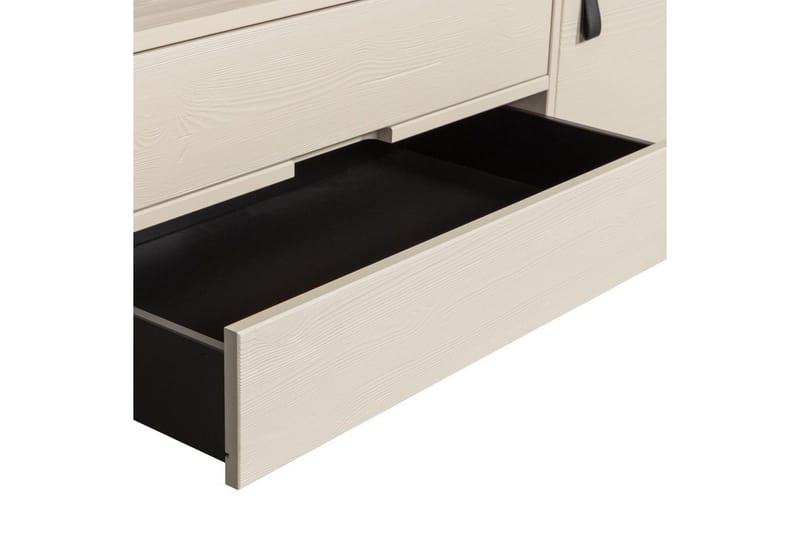 TV-enhet Silas - Damm, Borstat furu, 120 cm - Möbler - Vardagsrum - Tv-möbler & mediamöbler - Tv-bänkar