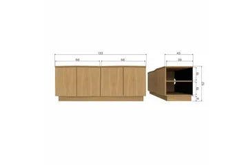 TV-enhet Zuma - 133 cm - Möbler - Vardagsrum - Tv-möbler & mediamöbler - Tv-bänkar