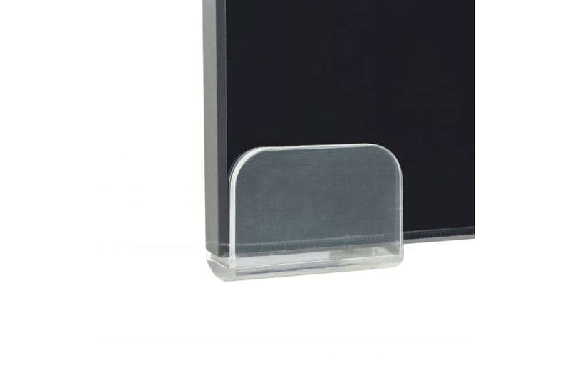 TV-bord glas svart 120x30x13 cm - Svart - Tv-hylla