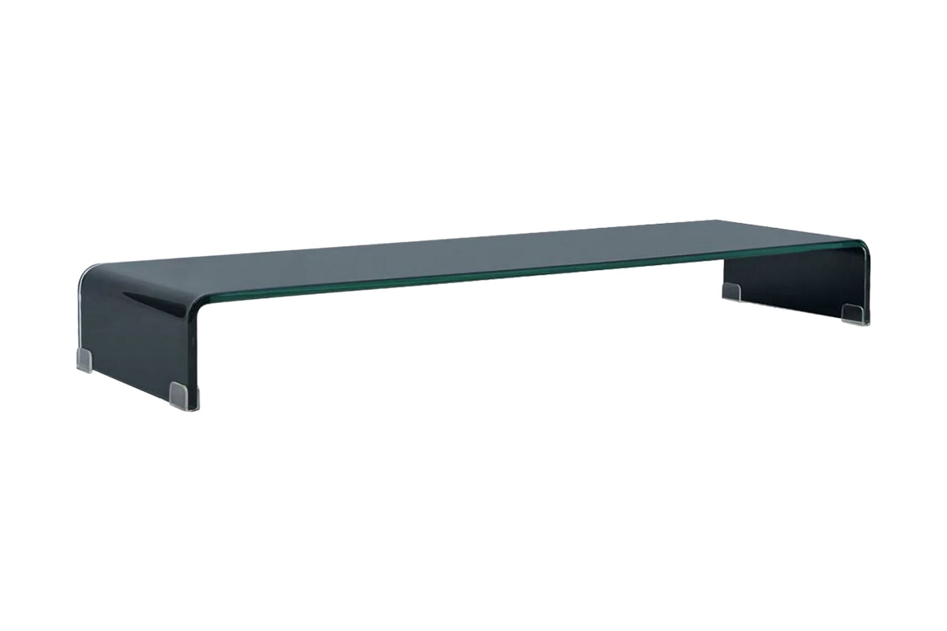 TV-bord glas svart 120x30x13 cm - Svart - Möbler - Vardagsrum - Tv-möbler & mediamöbler - Tv-hylla
