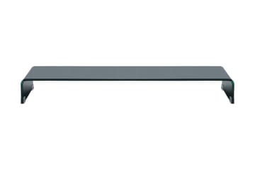 TV-bord glas svart 120x30x13 cm - Svart - Möbler - Vardagsrum - Tv-möbler & mediamöbler - Tv-hylla