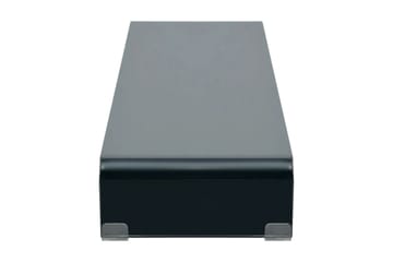 TV-bord glas svart 120x30x13 cm - Svart - Möbler - Vardagsrum - Tv-möbler & mediamöbler - Tv-hylla