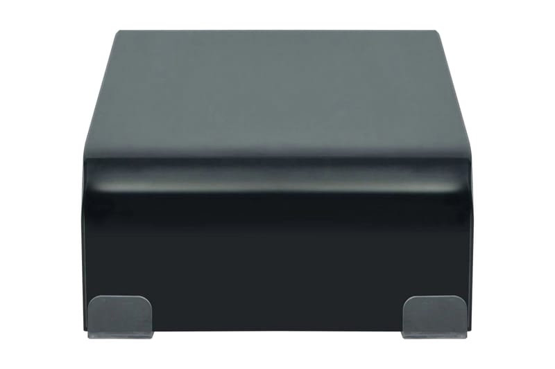 TV-bord glas svart 40x25x11 cm - Svart - Möbler - Vardagsrum - Tv-möbler & mediamöbler - Tv-hylla