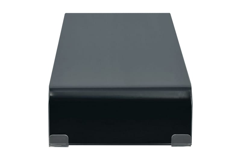 TV-bord glas svart 70x30x13 cm - Svart - Möbler - Vardagsrum - Tv-möbler & mediamöbler - Tv-hylla