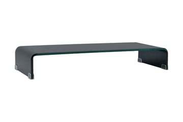 TV-bord glas svart 80x30x13 cm