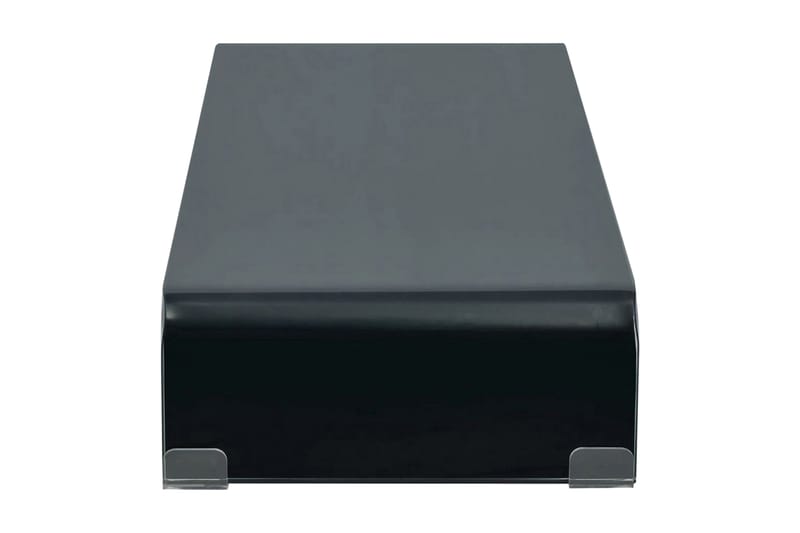 TV-bord glas svart 80x30x13 cm - Svart - Möbler - Vardagsrum - Tv-möbler & mediamöbler - Tv-hylla