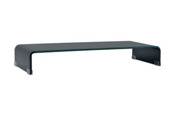 TV-bord glas svart 90x30x13 cm